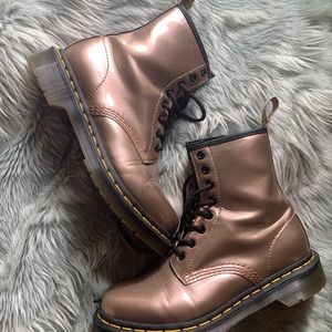 Rose gold doc martens